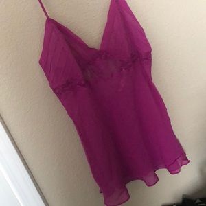 Victoria’s Secret - silk chemise - berry pink M